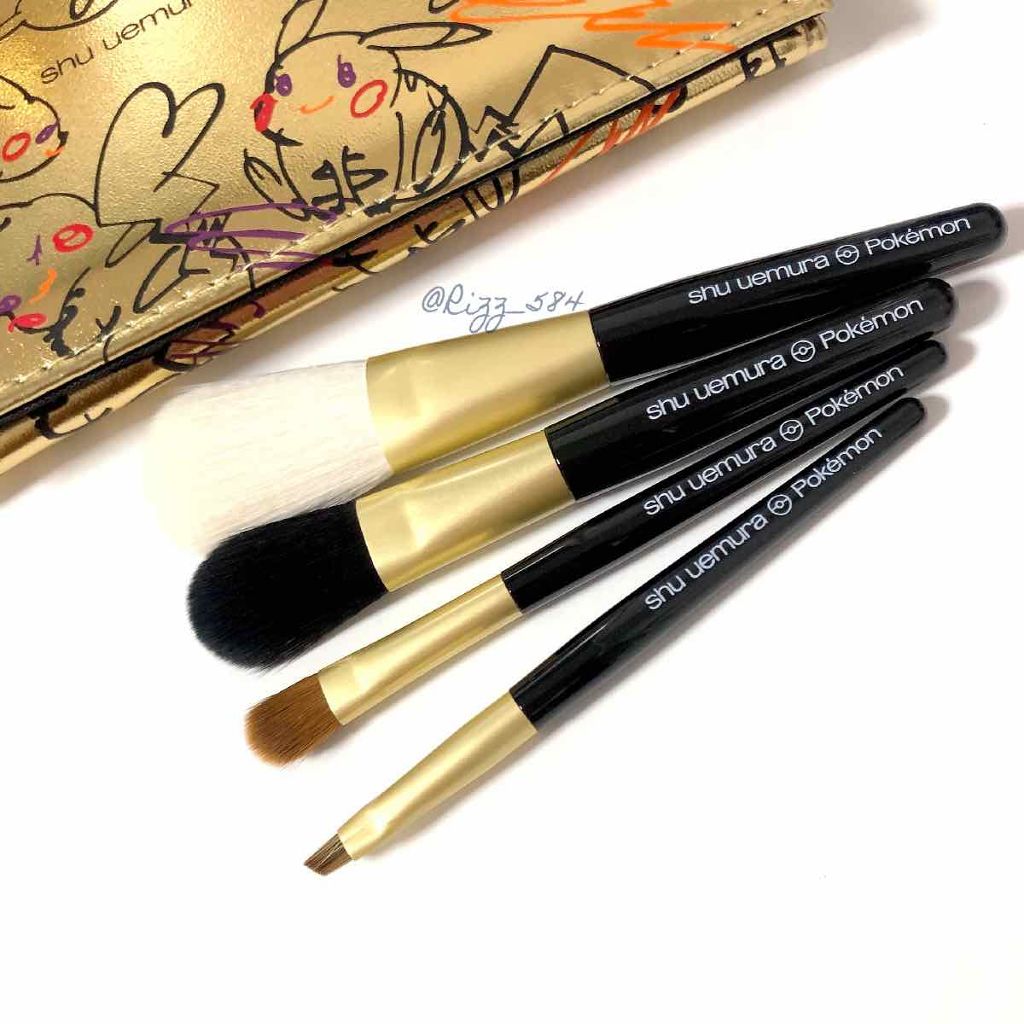 ピカシュウ プレミアム ブラシ セット/shu uemura/メイクブラシを使ったクチコミ(2枚目)