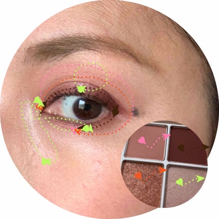 THE アイパレR/b idol/アイシャドウパレットを使ったクチコミ(2枚目)