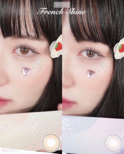 FrenchShine1day/OLENS/ワンデー(1DAY)カラコンを使ったクチコミ(1枚目)
