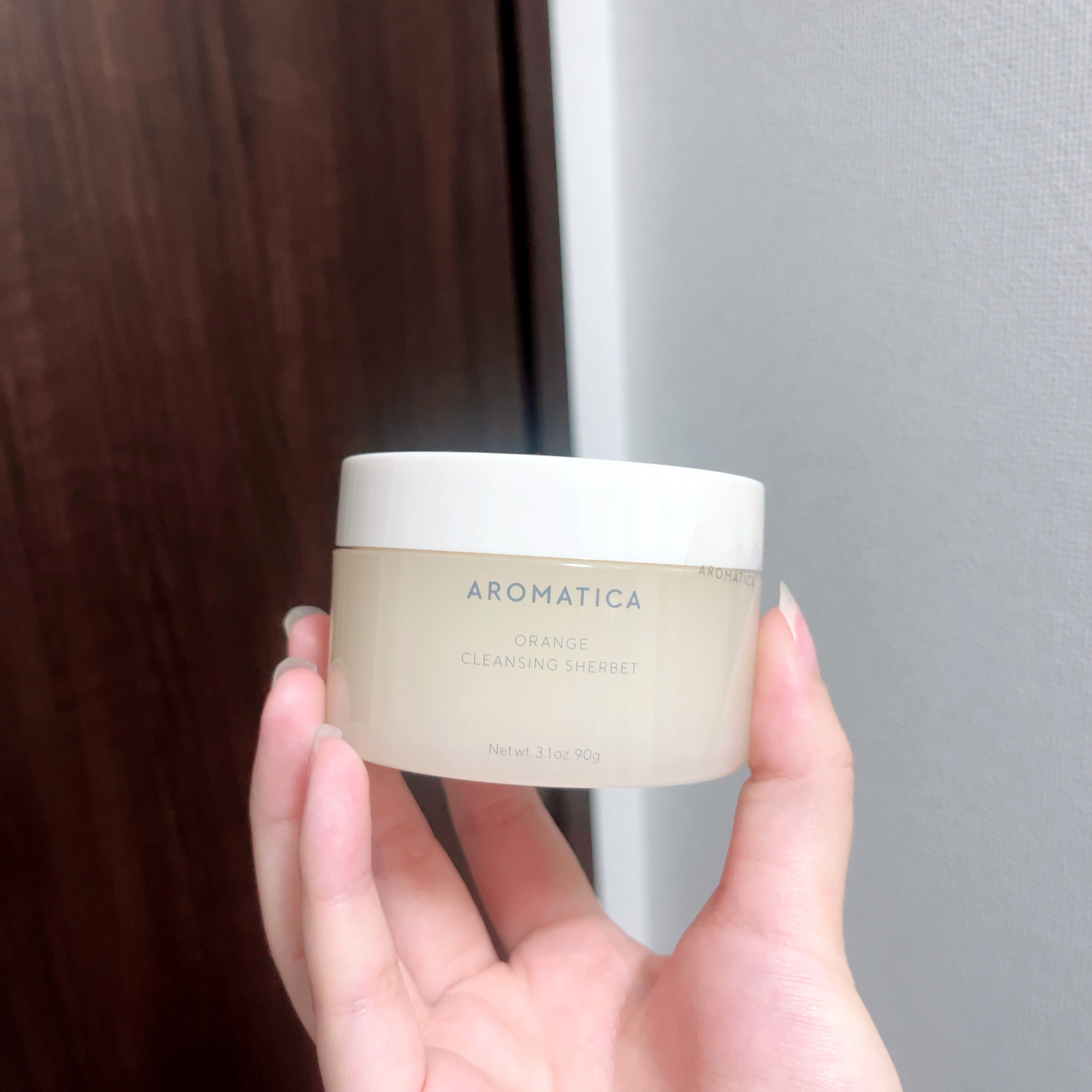 オレンジクレンジングシャーベット/AROMATICA/クレンジングバームを使ったクチコミ（2枚目）