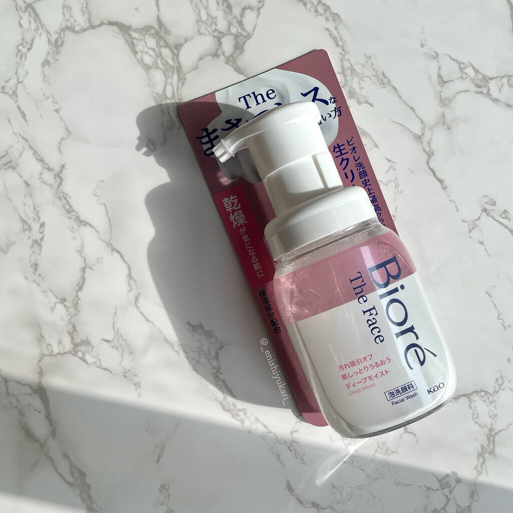 ビオレ ザフェイス 泡洗顔料 ディープモイスト/ビオレ/泡洗顔を使ったクチコミ(4枚目)