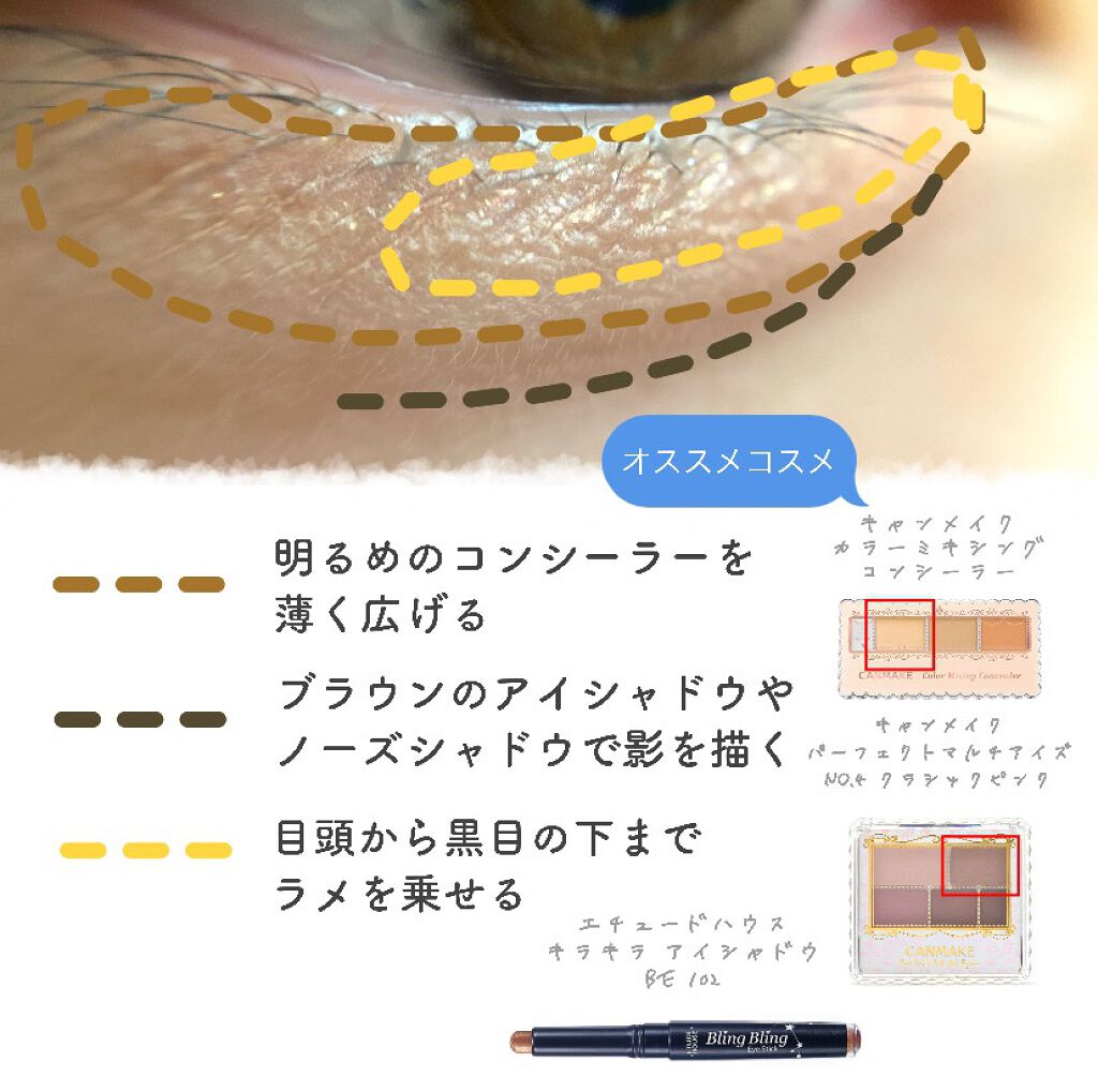 カラーミキシングコンシーラー/キャンメイク/パレットコンシーラーを使ったクチコミ(2枚目)