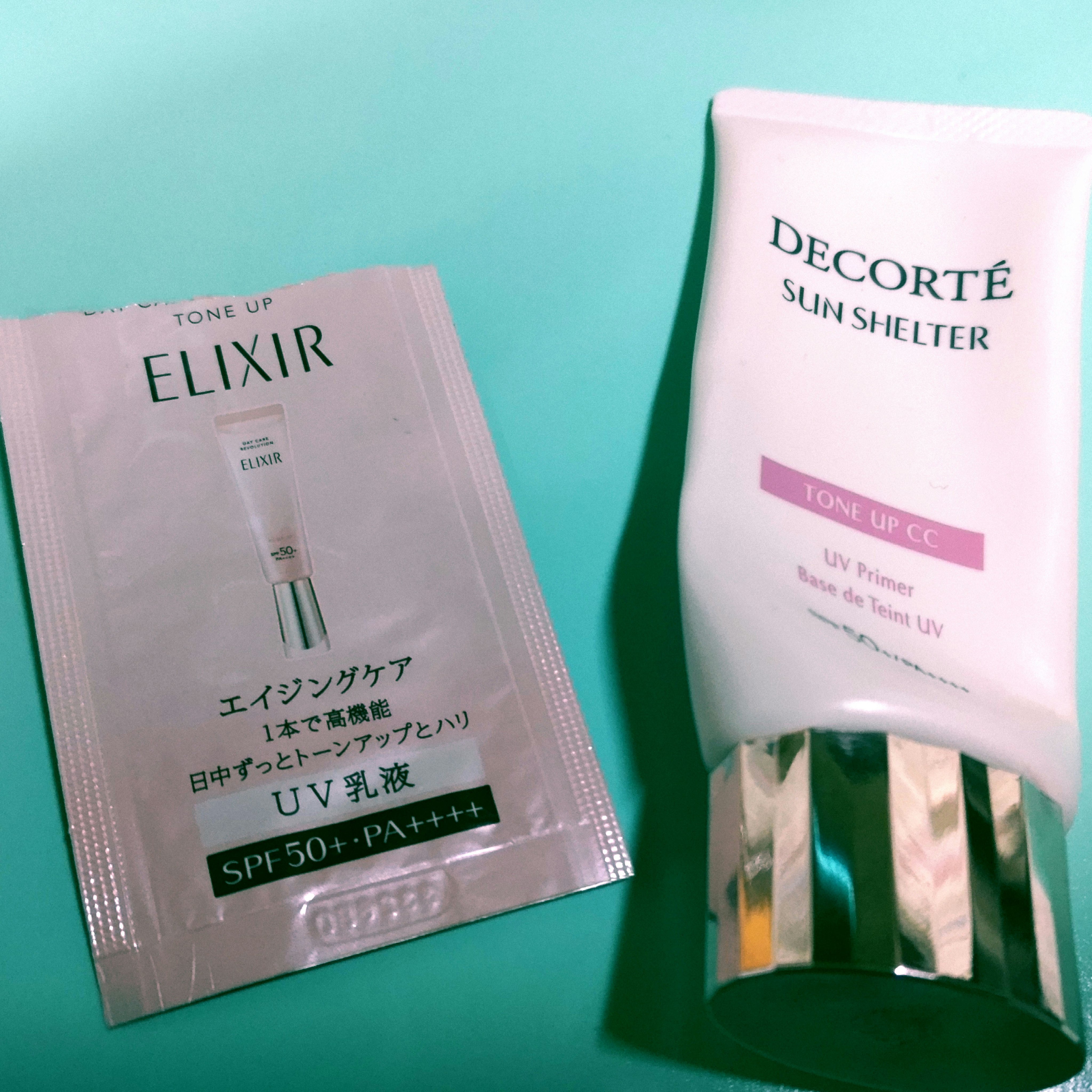 サンシェルター　マルチ プロテクション　トーンアップＣＣ/DECORTÉ/化粧下地を使ったクチコミ（1枚目）