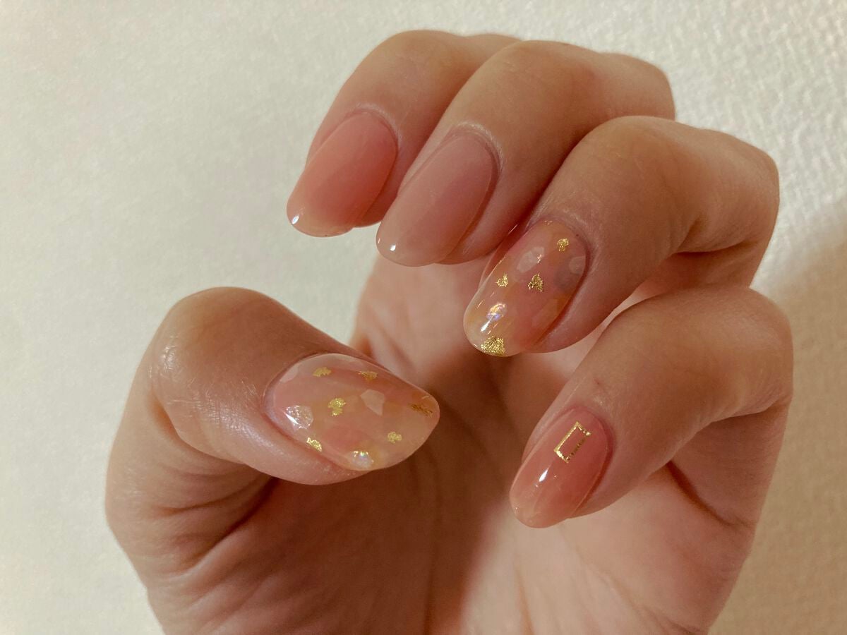 セミキュアジェルネイル(ハンド)/ohora/ネイルシールを使ったクチコミ(1枚目)