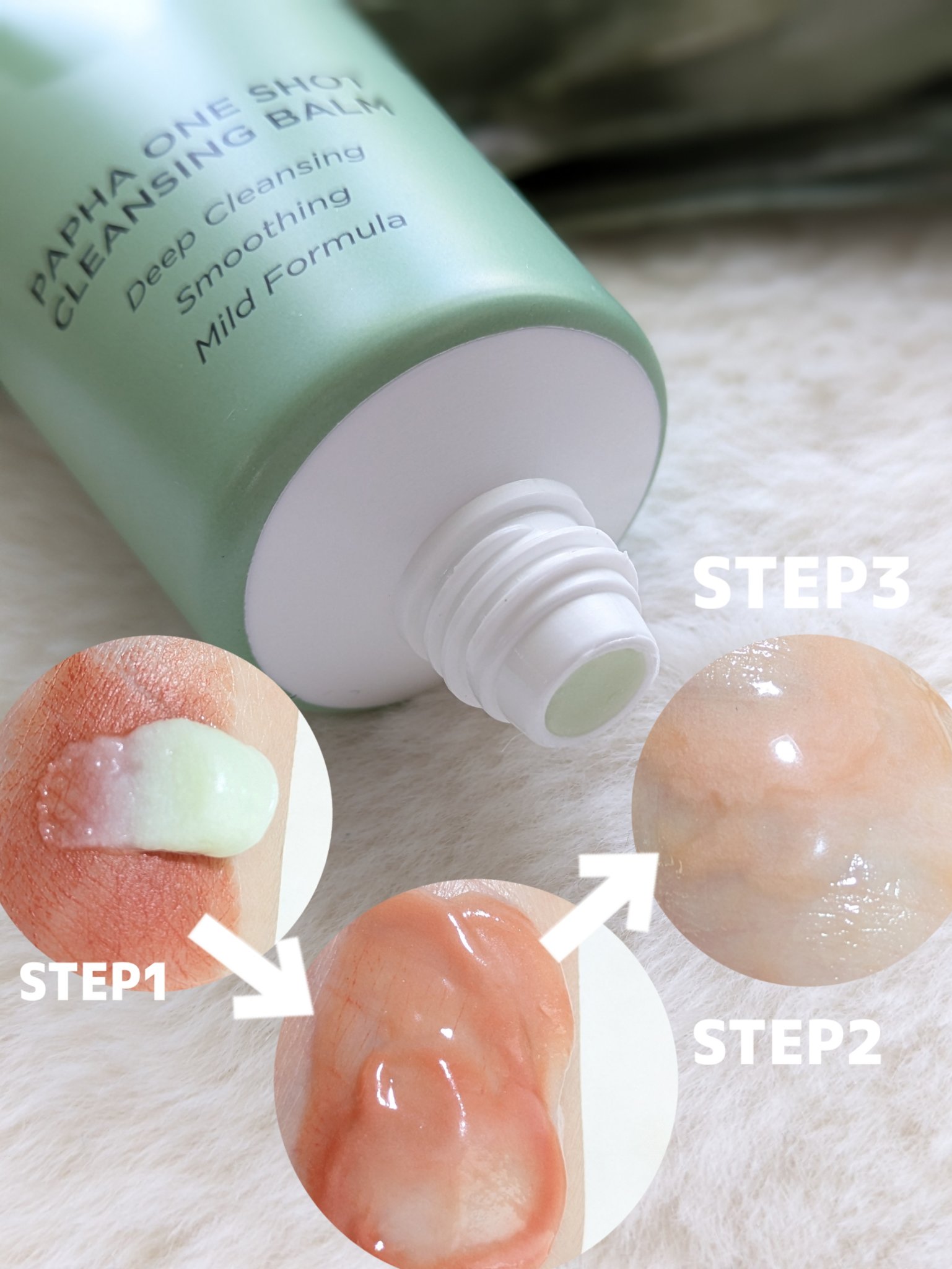 PAPHA One-Shot Cleansing Balm/EITHER＆/クレンジングバームを使ったクチコミ（2枚目）