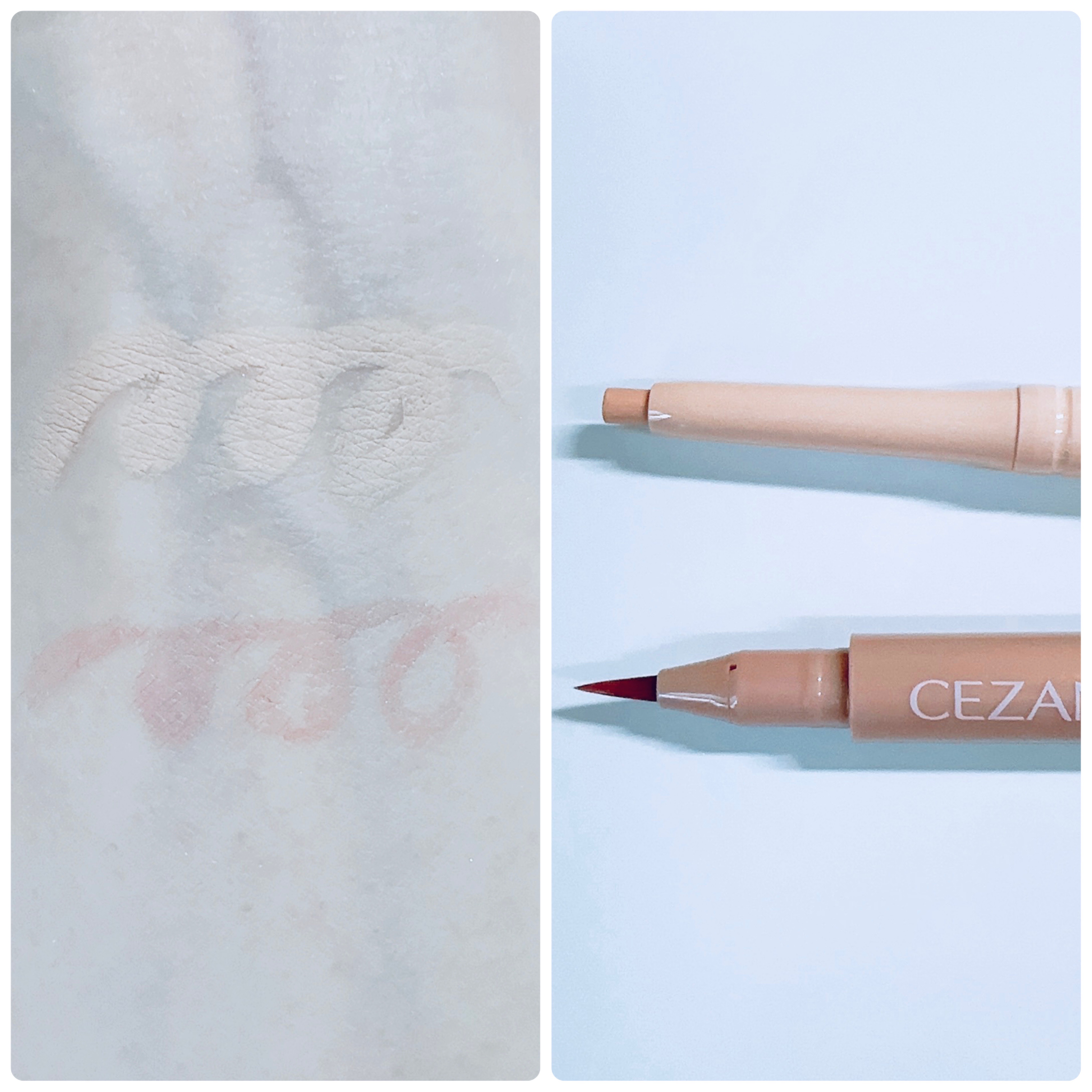 描くふたえアイライナー/CEZANNE/リキッドアイライナーを使ったクチコミ（3枚目）