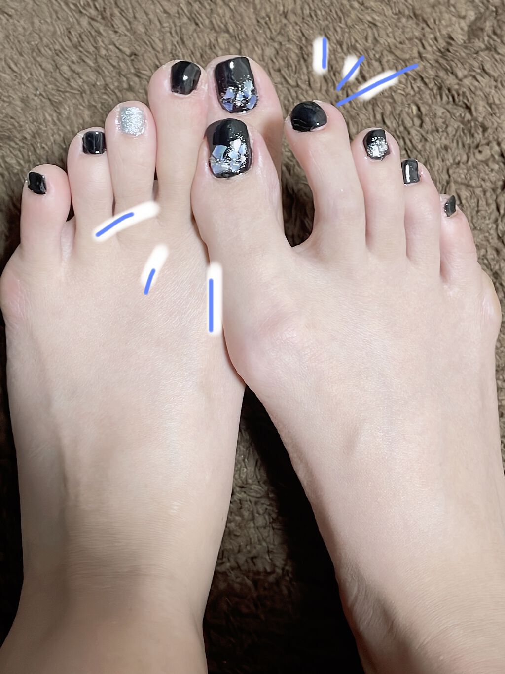 パル カラージェル ブラック/キャンドゥ/ジェルネイルを使ったクチコミ（1枚目）