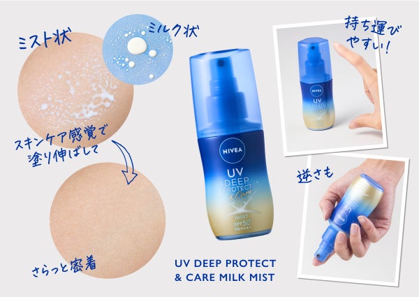UV対策に革命を!ニベアの日やけによるシミ予防UVが大改良&新ミルクミスト誕生の画像
