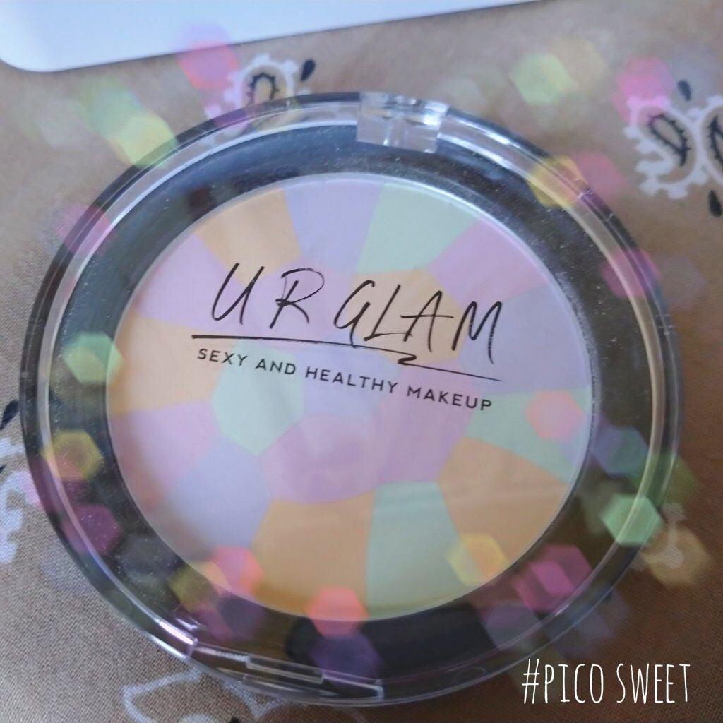 UR GLAM MARBLE FACE POWDER/U R GLAM/プレストパウダーを使ったクチコミ(2枚目)
