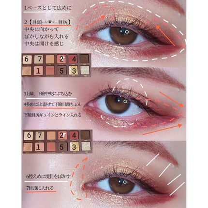 エクスプローラ12色 動物アイシャドウパレット/PERFECT DIARY/アイシャドウパレットを使ったクチコミ(4枚目)