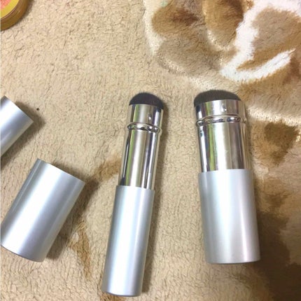 ごくふわっ春姫スライド式携帯メイクブラシ/DAISO/メイクブラシを使ったクチコミ(2枚目)