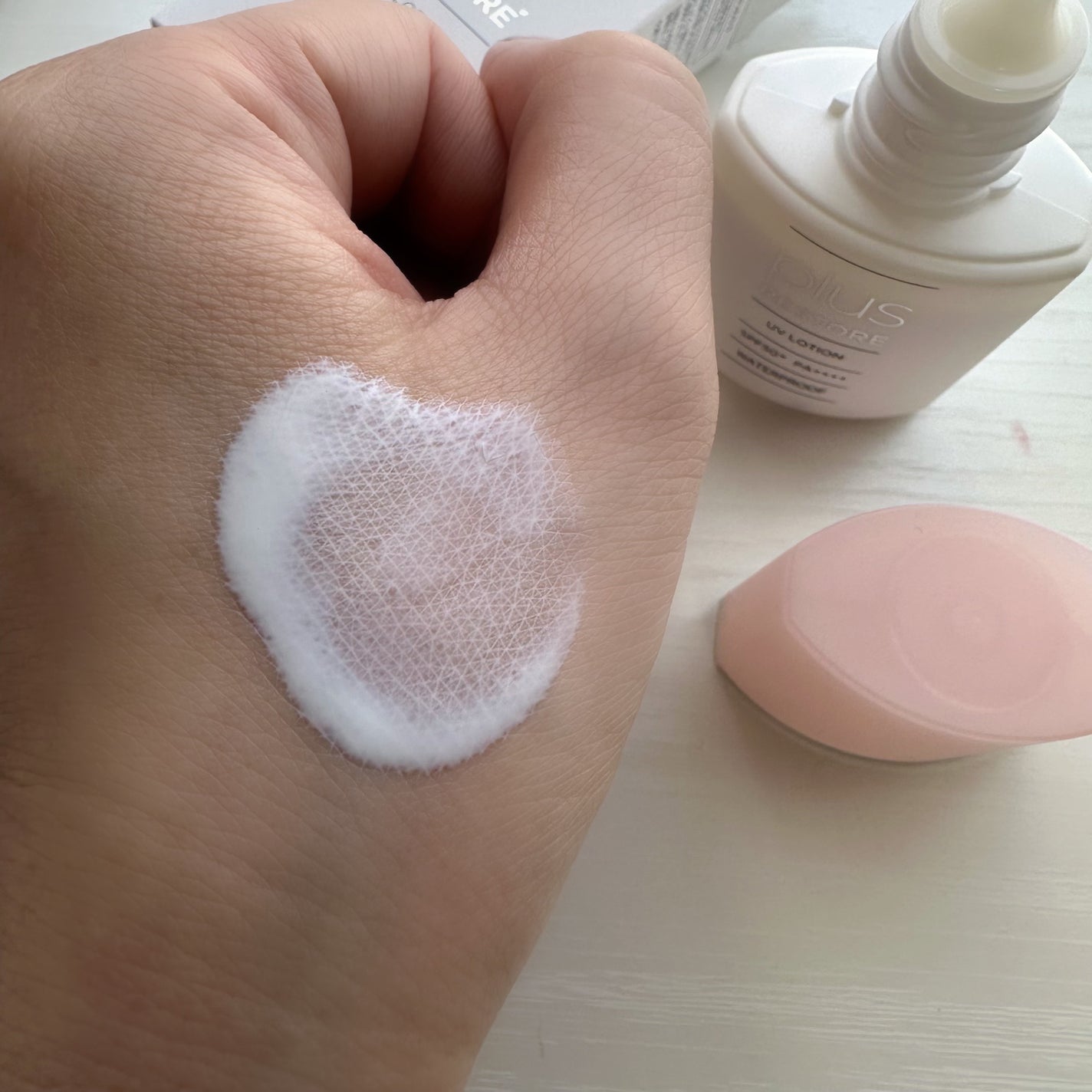 UVローション/PLUSRESTORE/日焼け止めローションを使ったクチコミ(2枚目)