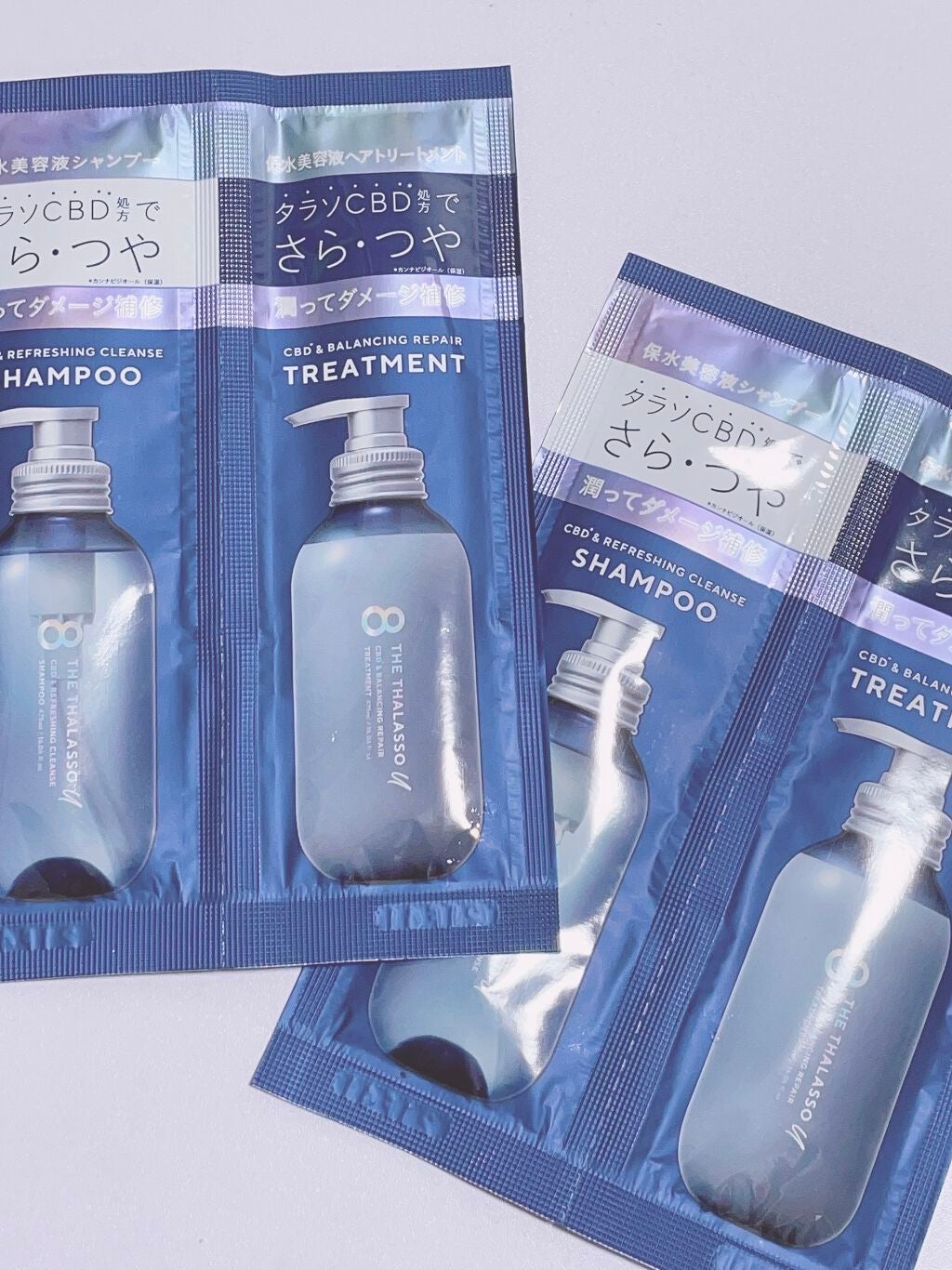 エイトザタラソ ユー CBD&リフレッシング クレンズ 美容液シャンプー/CBD&バランシング ダメージリペア 美容液ヘアトリートメント/エイトザタラソ/市販シャンプーを使ったクチコミ(3枚目)