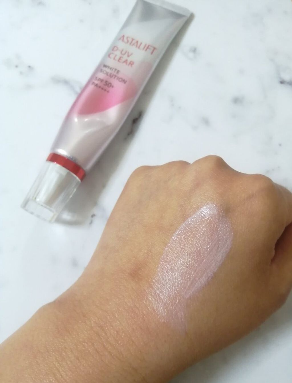 D-UVクリア ホワイトソリューション/アスタリフト/日焼け止めクリームを使ったクチコミ（3枚目）