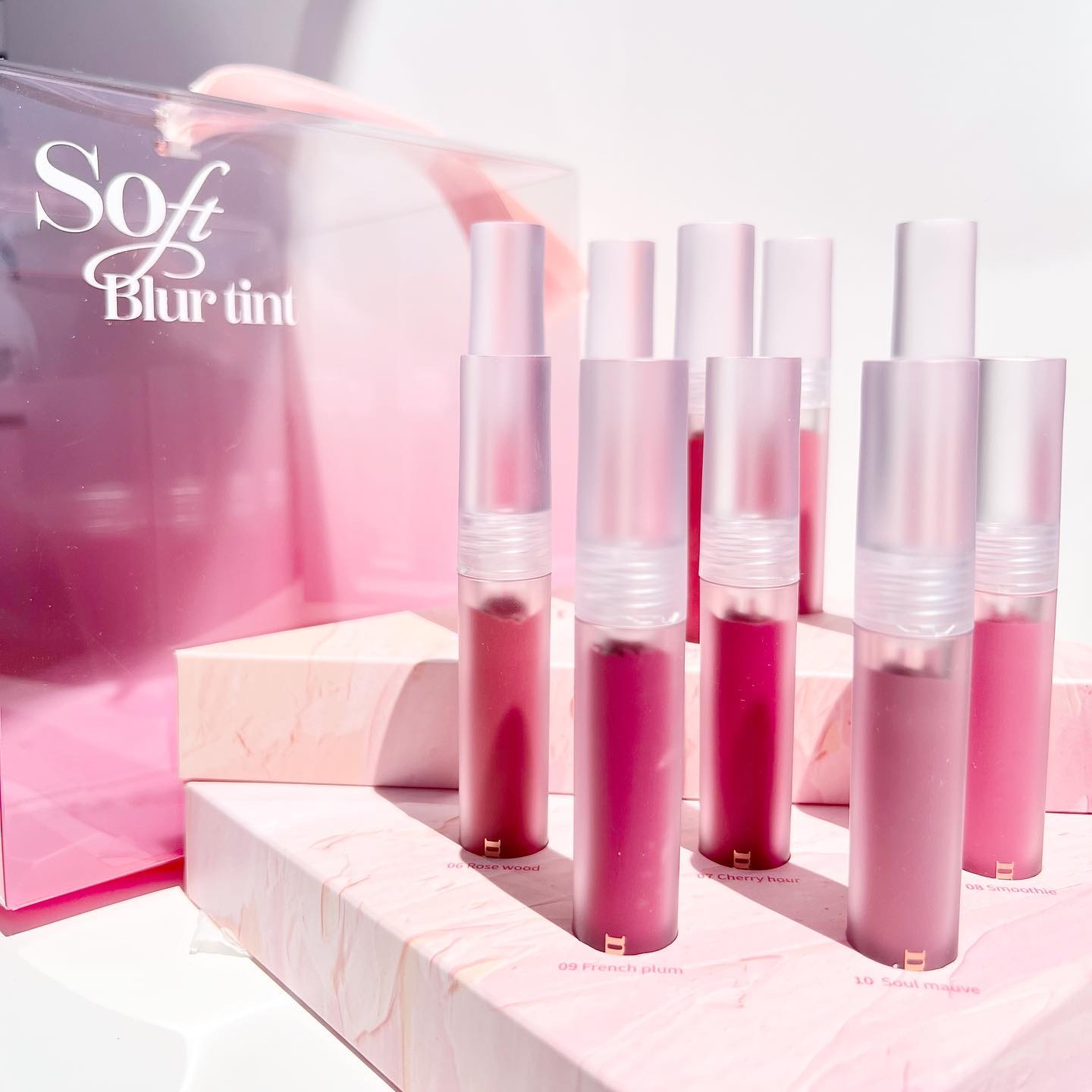 ソフトブラーティント/mude./リップティントを使ったクチコミ（1枚目）