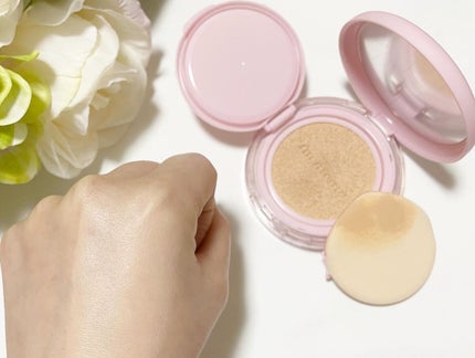 ワンダーベルベットラスティングクッション/i’m meme/クッションファンデーションを使ったクチコミ(3枚目)