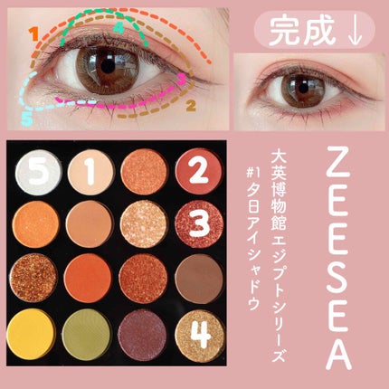大英博物館 エジプトシリーズ アイシャドウパレット/ZEESEA/アイシャドウパレットを使ったクチコミ(2枚目)