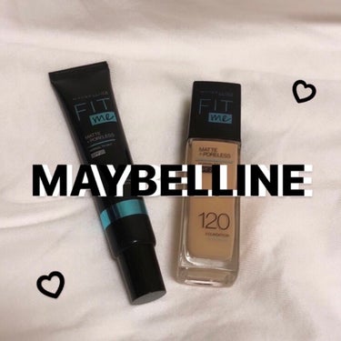 MAYBELLINE NEW YORK

フィットミー プライマー
1540円

フィットミー リキッドファンデーション R  120
1760円

リップス様を通してメイベリンニューヨーク様から頂きま