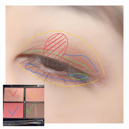 デザイニング カラー アイズ/SUQQU/アイシャドウパレットを使ったクチコミ(2枚目)