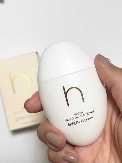 ヴィーガンアクアグロウサンセラム/HAMEL/日焼け止めローションを使ったクチコミ(1枚目)