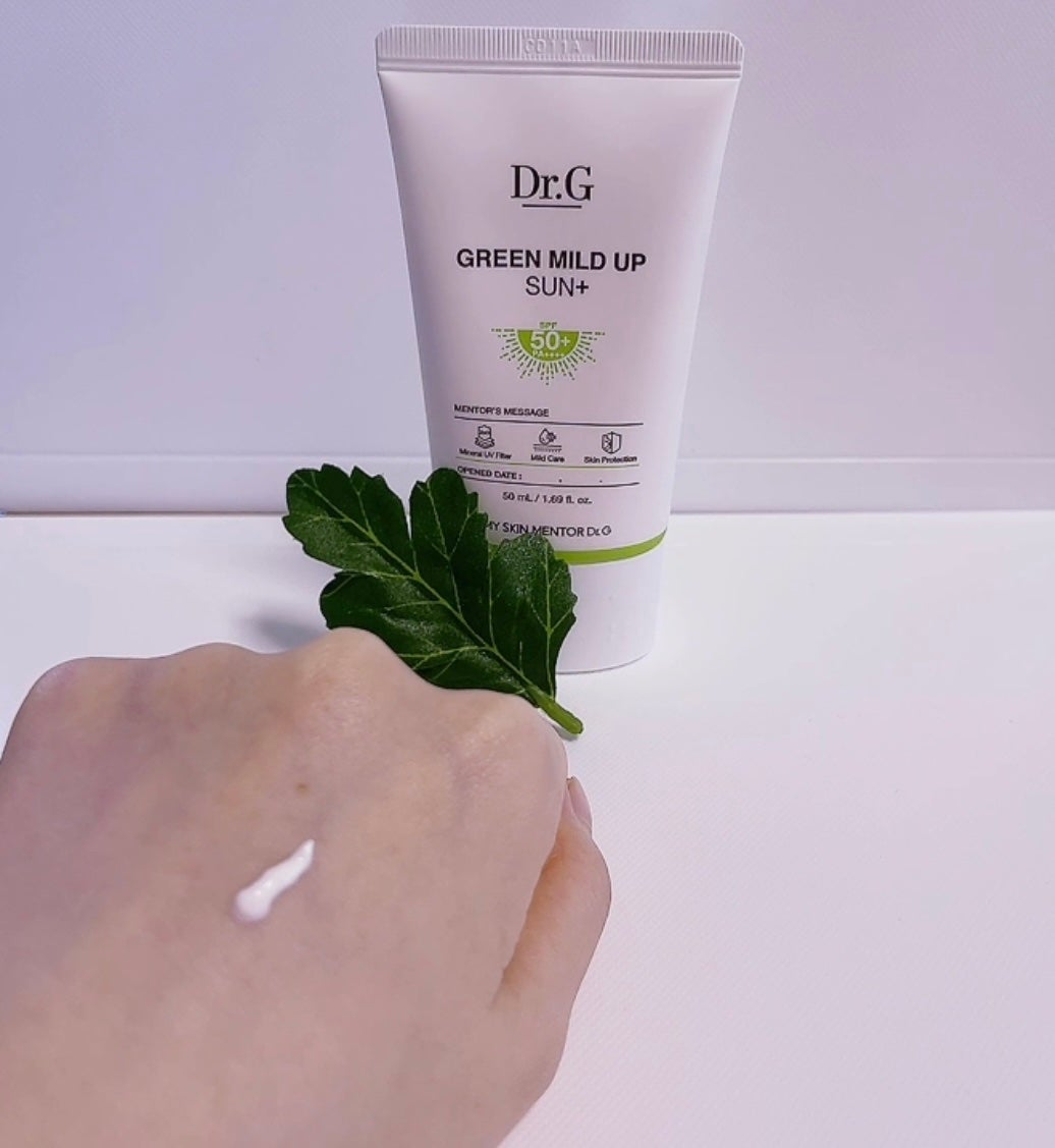 グリーンマイルドアップサンプラス/Dr.G/日焼け止めクリームを使ったクチコミ(4枚目)