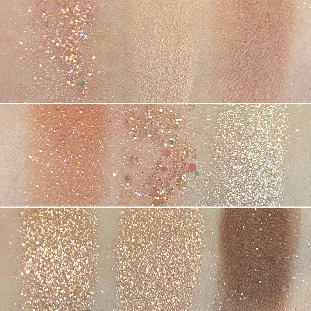 グリッターペディアアイパレット/unleashia/アイシャドウパレットを使ったクチコミ(7枚目)