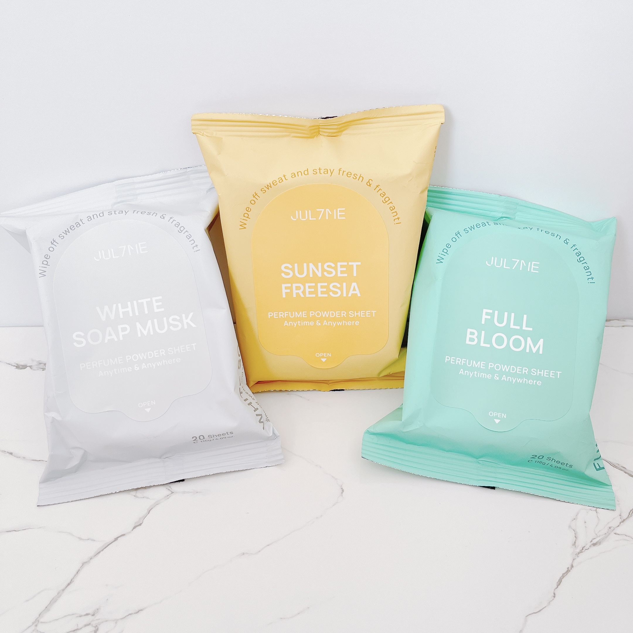 ジュライミー フレグランスパウダーシート フルブルーム/JUL7ME/ボディシートを使ったクチコミ（1枚目）