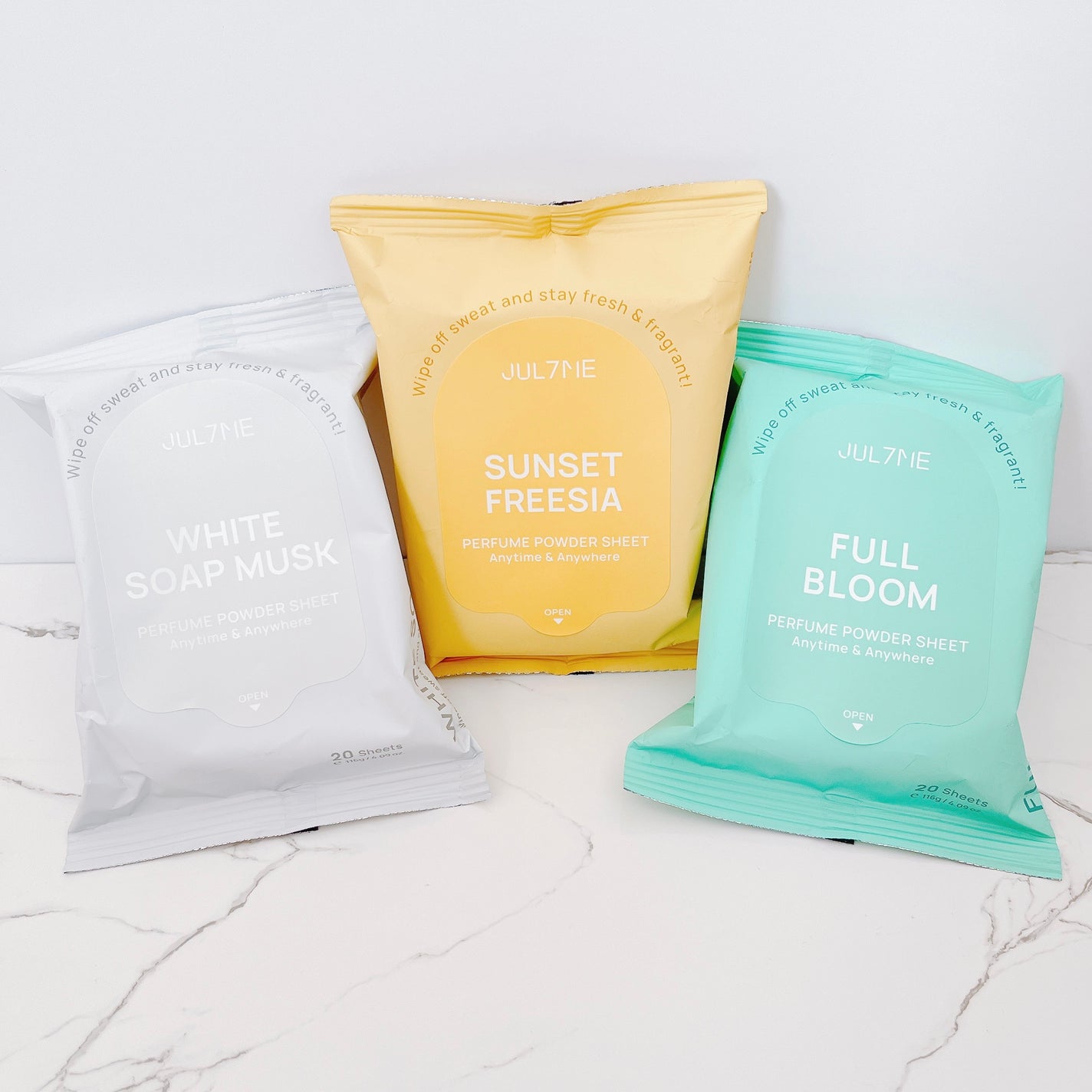 ジュライミー フレグランスパウダーシート サンセットフリージア/JUL7ME/ボディシートを使ったクチコミ(1枚目)