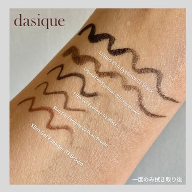 スリムジェルアイライナー/dasique/ジェルアイライナーを使ったクチコミ（7枚目）