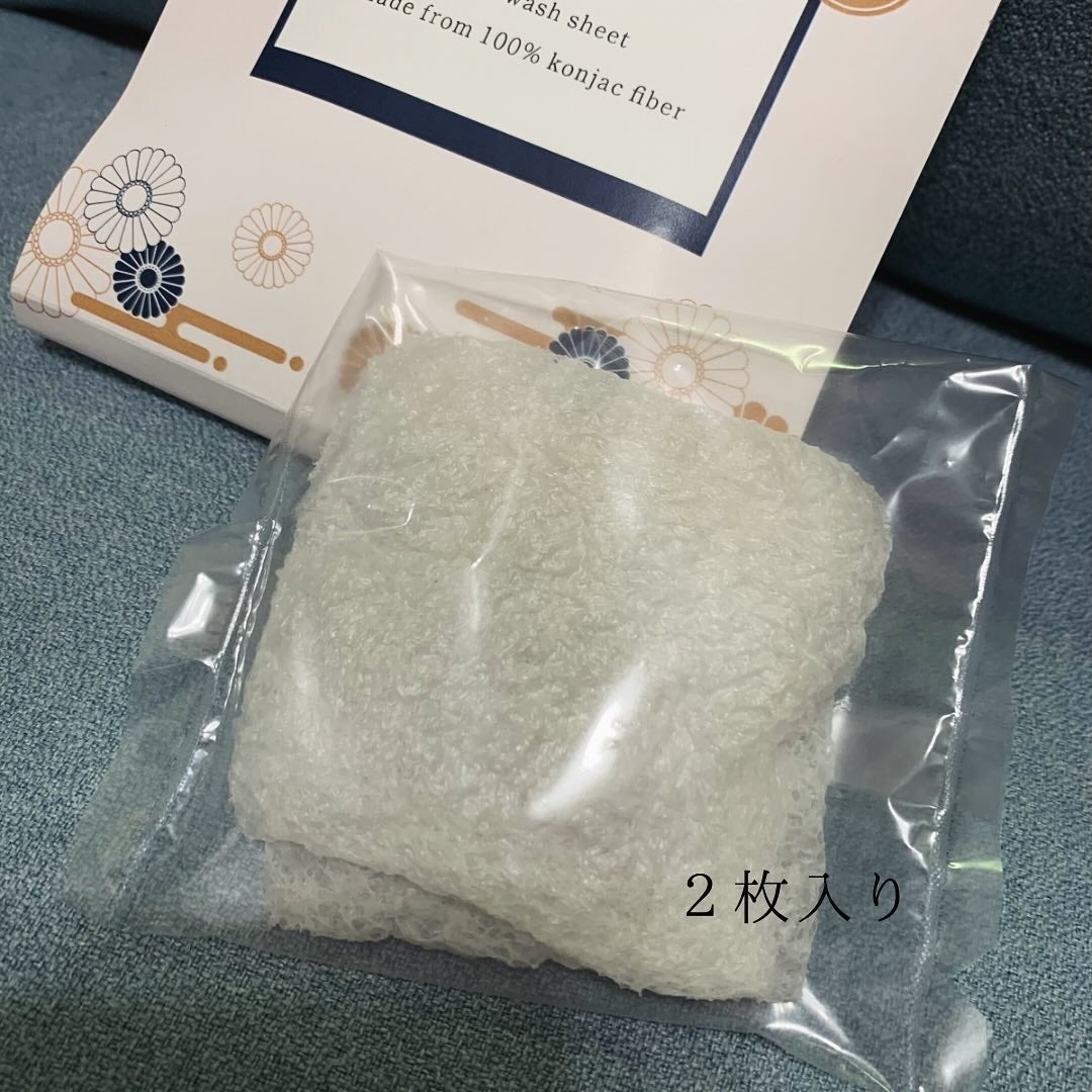 こんにゃくスポンジシート -天女の羽衣-/ナチュラブ/その他スキンケアグッズを使ったクチコミ(2枚目)