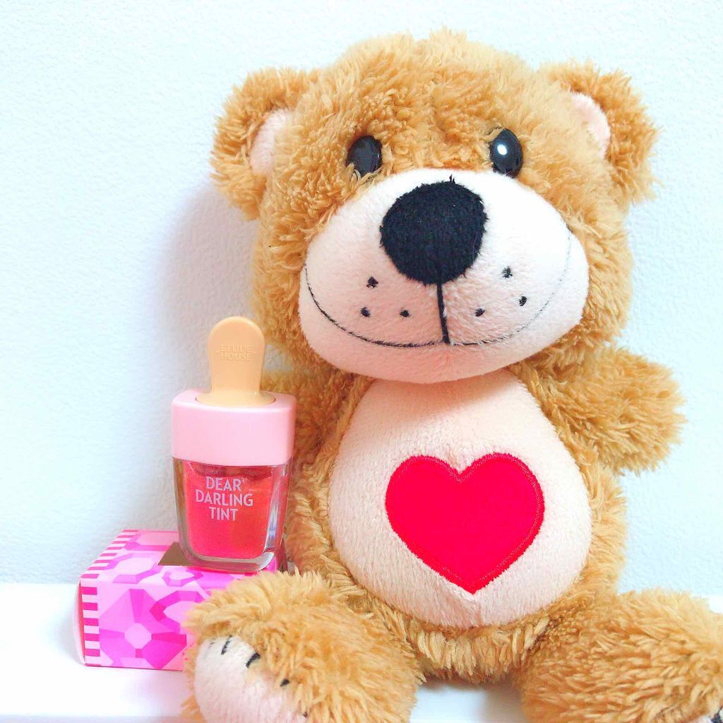 ディアダーリン ウォータージェルティント （アイスティント）/ETUDE/口紅を使ったクチコミ（1枚目）