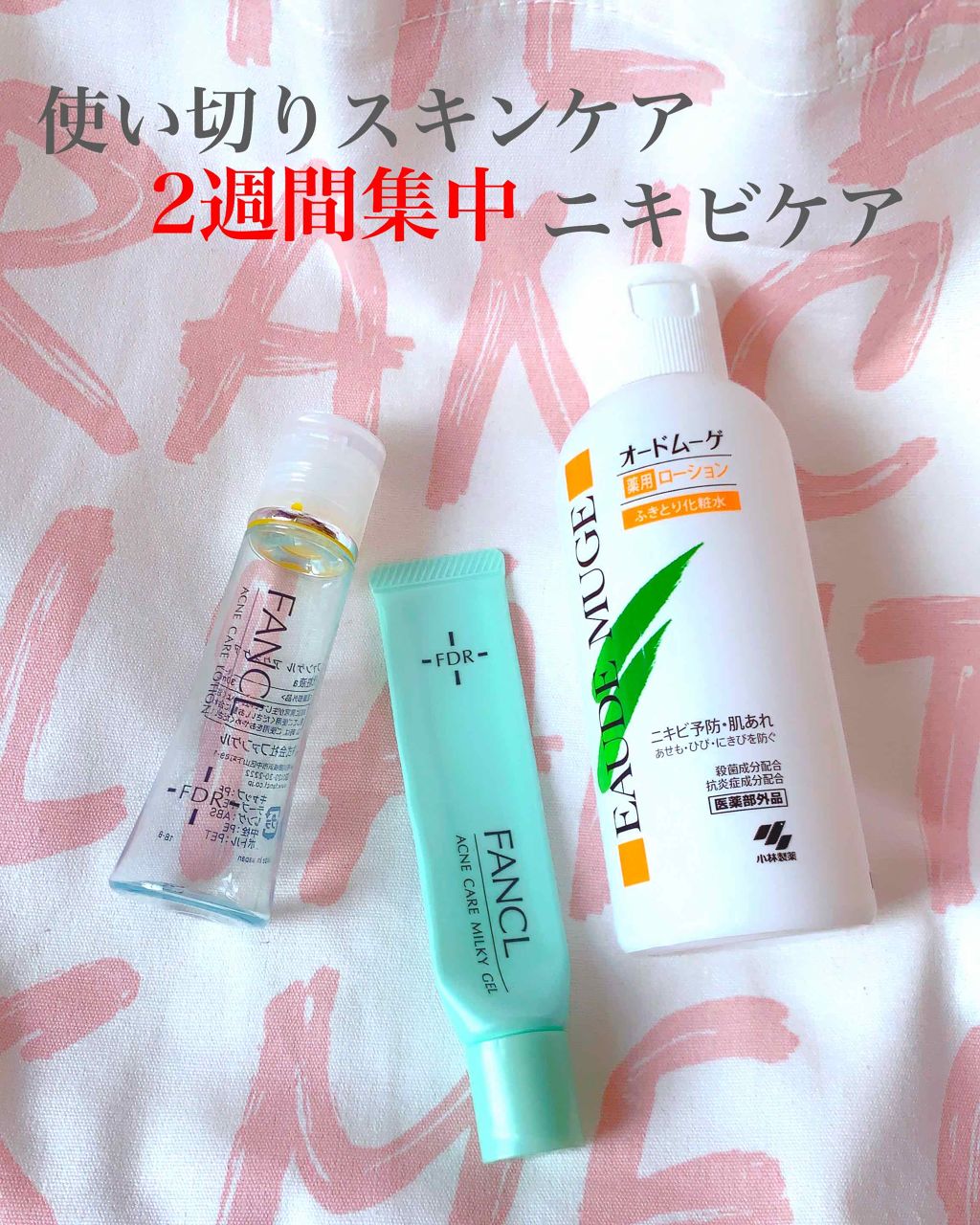 ファンケル・オードムーゲのスキンケア・基礎化粧品を使った