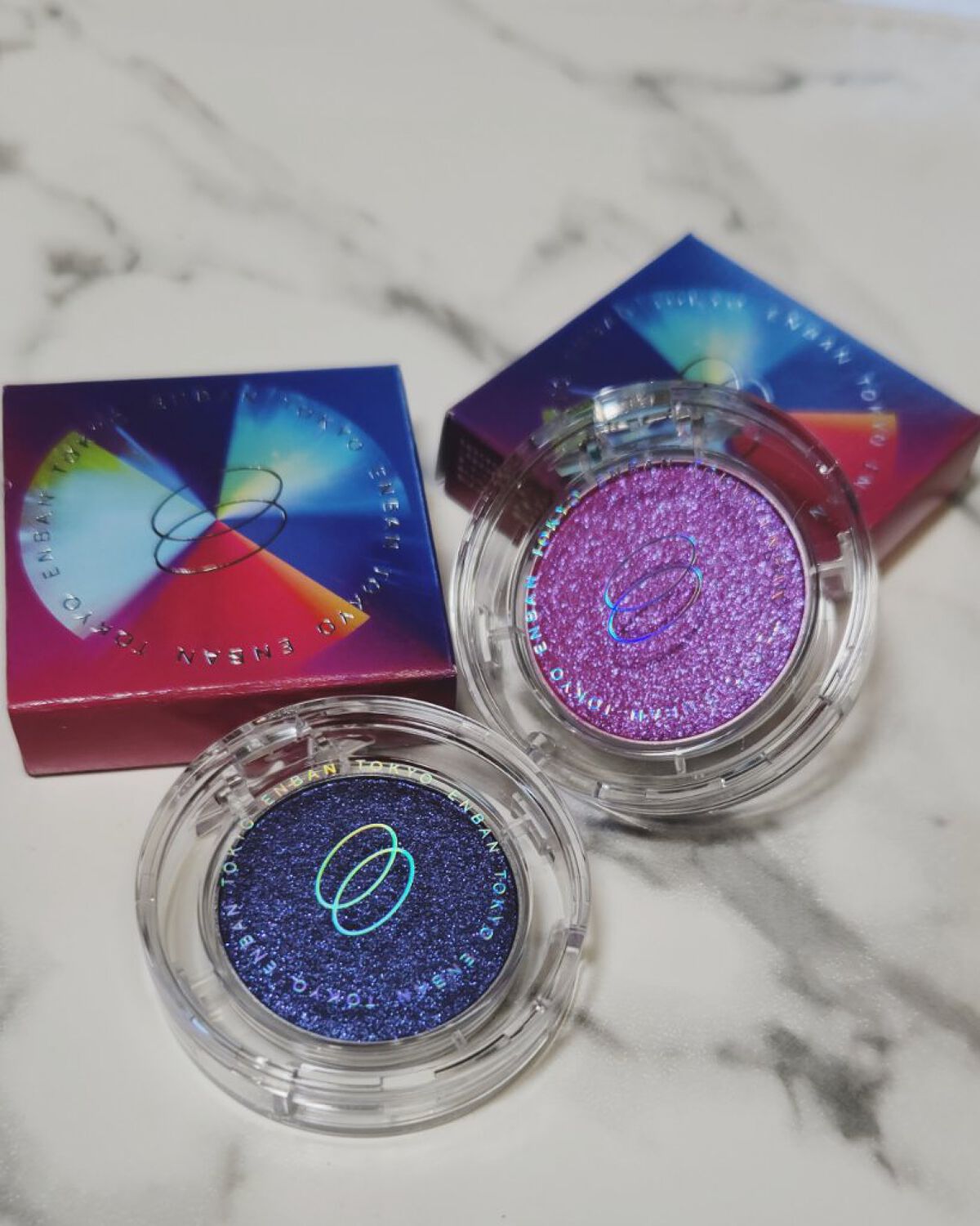 マルチグリッターカラー 03 CHIKYU（チキュウ）/ENBAN TOKYO/単色アイシャドウを使ったクチコミ（2枚目）