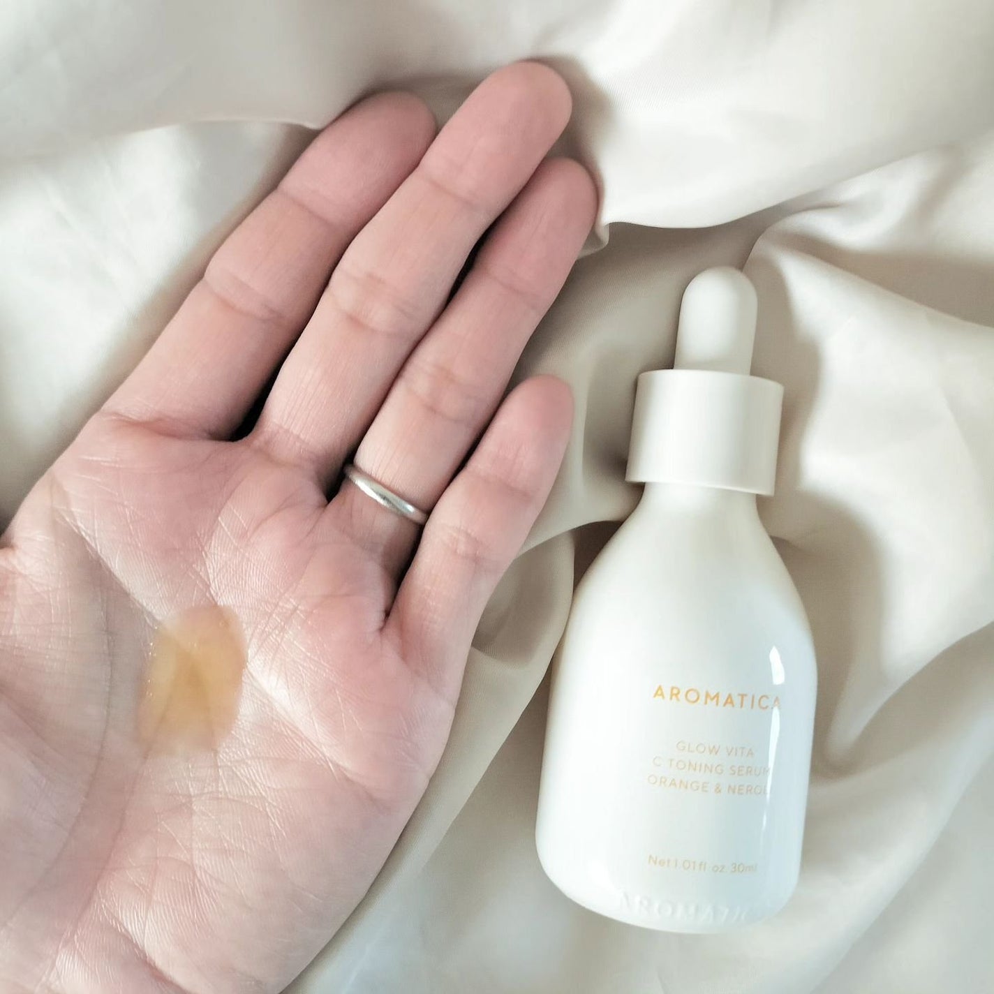 グロービタCトーニングセラム/AROMATICA/美容液を使ったクチコミ(2枚目)