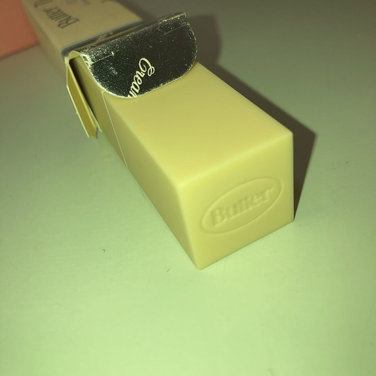 クリームドゥバターティント 03 キャメルブリック/dasique/リップティントを使ったクチコミ（2枚目）