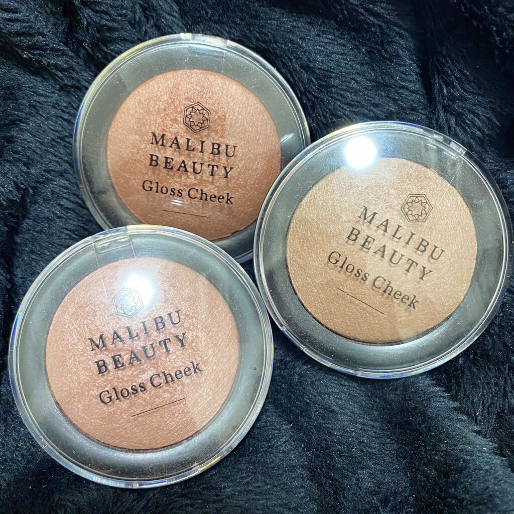 グロスチーク/マリブビューティー/パウダーチークを使ったクチコミ（1枚目）