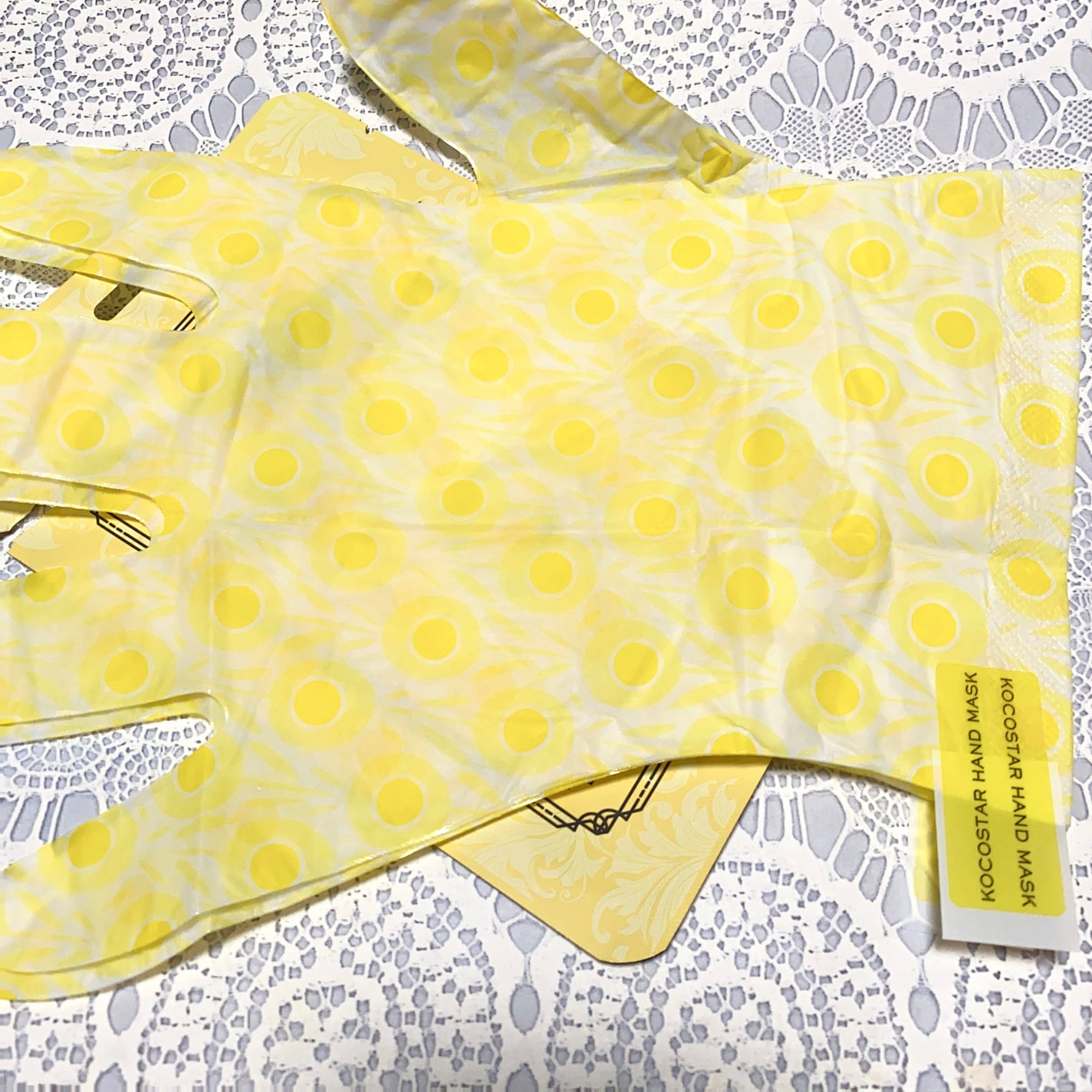 ハンドモイスチャーパック イエローレモン/KOCOSTAR(ココスター)/ハンドクリームを使ったクチコミ(5枚目)