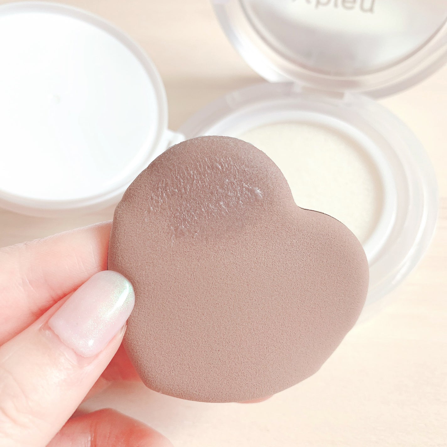 ウォーターロック サラサラパクト/A’pieu/フェイスパウダーを使ったクチコミ(4枚目)