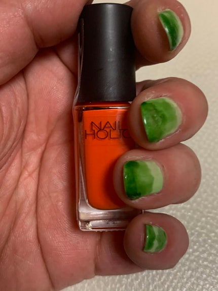 ネイルホリック Vivid color OR202/ネイルホリック/マニキュアを使ったクチコミ(3枚目)
