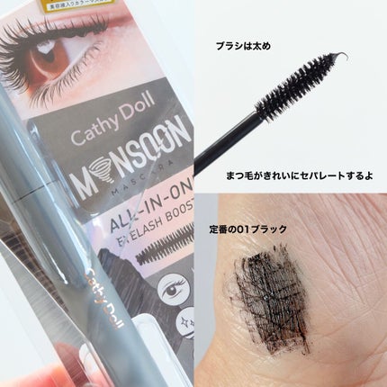 モンスーンカラーマスカラ/CathyDoll/マスカラを使ったクチコミ(3枚目)