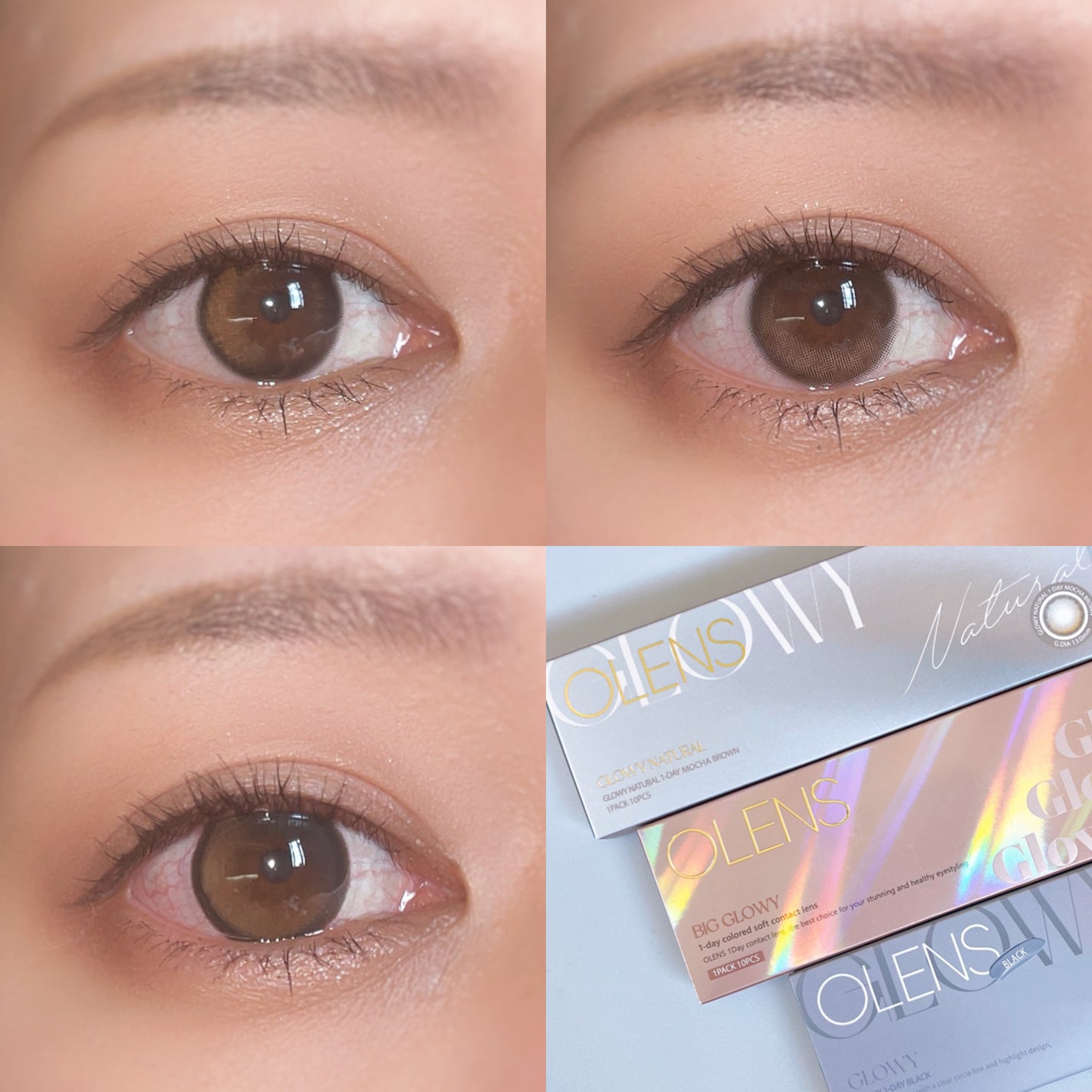 Glowy 1day/OLENS/ワンデー(1DAY)カラコンを使ったクチコミ(2枚目)