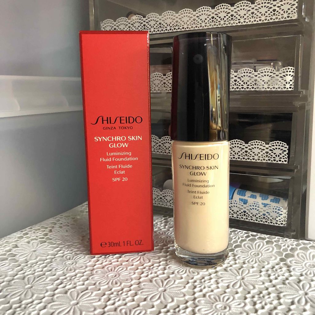 シンクロスキン グロー ルミナイジング フリュイドファンデーション/SHISEIDO/リキッドファンデーションを使ったクチコミ(1枚目)