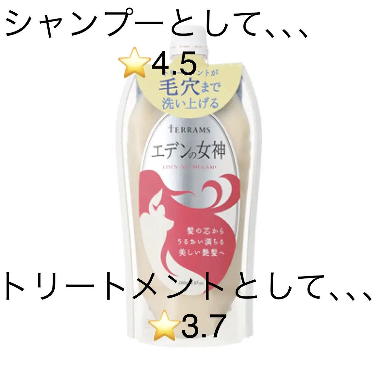 エデンの女神/テラムス/市販シャンプーを使ったクチコミ（1枚目）