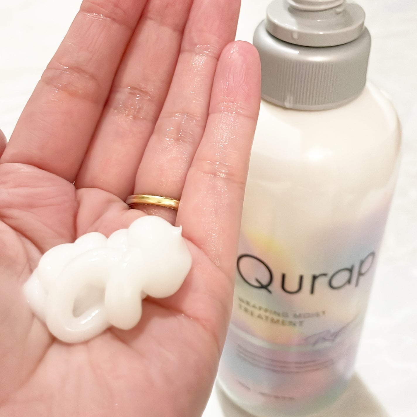 ラッピングモイストシャンプー/トリートメント/Qurap/市販シャンプーを使ったクチコミ(6枚目)