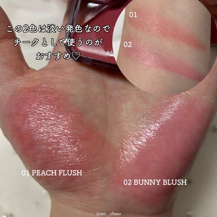 エッセンシャル リップチーク タップ/CLIO/ジェル・クリームチークを使ったクチコミ(5枚目)