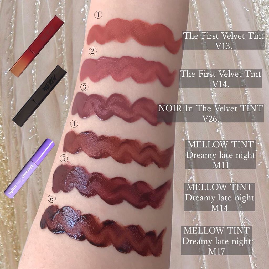 ザ ファースト  ベルベット ティント シーズン３/MERZY/リップティントを使ったクチコミ（2枚目）