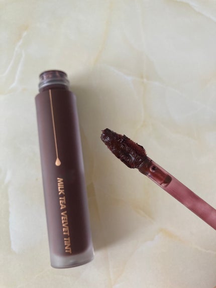 ミルクティーベルベットティント/rom&nd/リップティントを使ったクチコミ(2枚目)