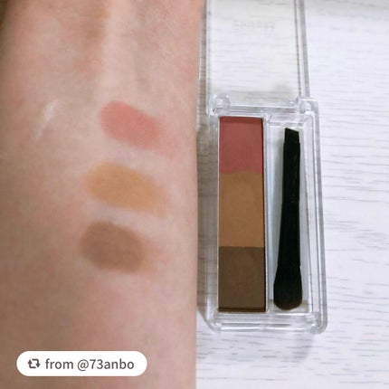 アイブロー パウダー/ちふれ/パウダーアイブロウを使ったクチコミ(3枚目)