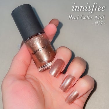 innisfree リアルカラーネイルのクチコミ「ずーっと愛用してるネイルポリッシュ💅

このラメの輝きが本当にすごくて
キラキラがぎっしり詰ま.....」（3枚目）