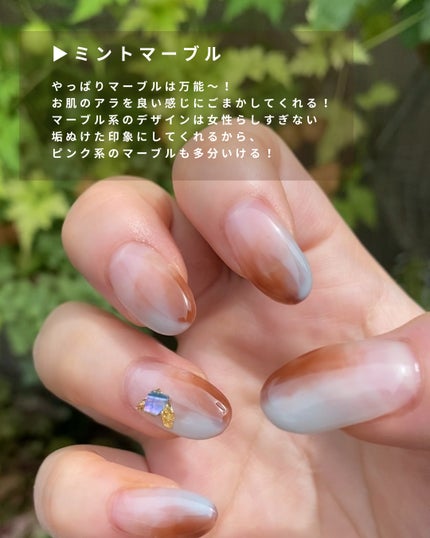 めがねちゃん👓フォロバ on LIPS 「手にコンプレックスのある人、このネイル試してみて!!💅私の手の..」(8枚目)